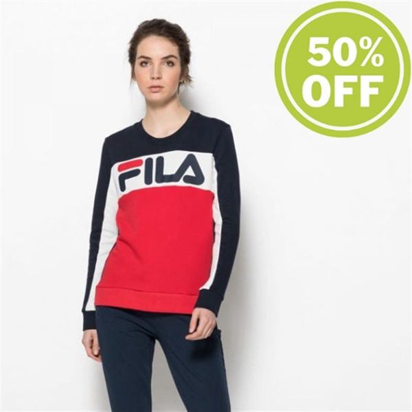 Fila Er Rita Tennis Er Women's Shirts - Navy/Red/White,NZ 210-27469